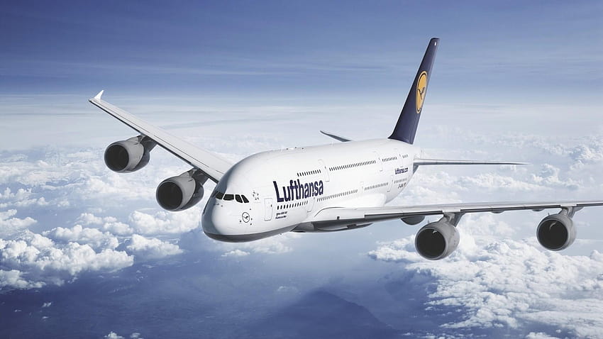 Clouds aircraft air skyscapes lufthansa HD wallpaper