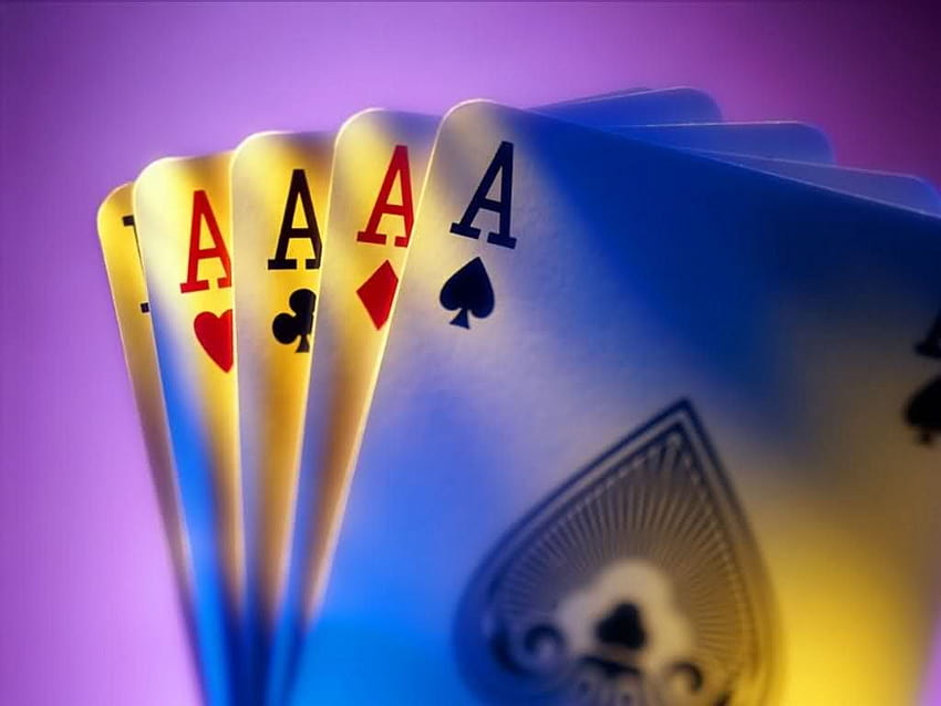 aces , Backgrounds, poker card HD wallpaper