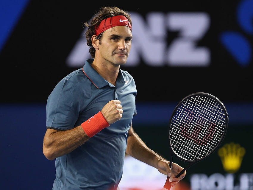 Роджър Федерер удари зад, Роджър Федерер Australian Open HD тапет