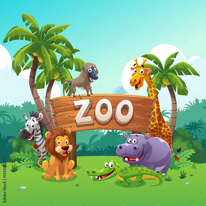 Cartoon zoo HD wallpapers | Pxfuel