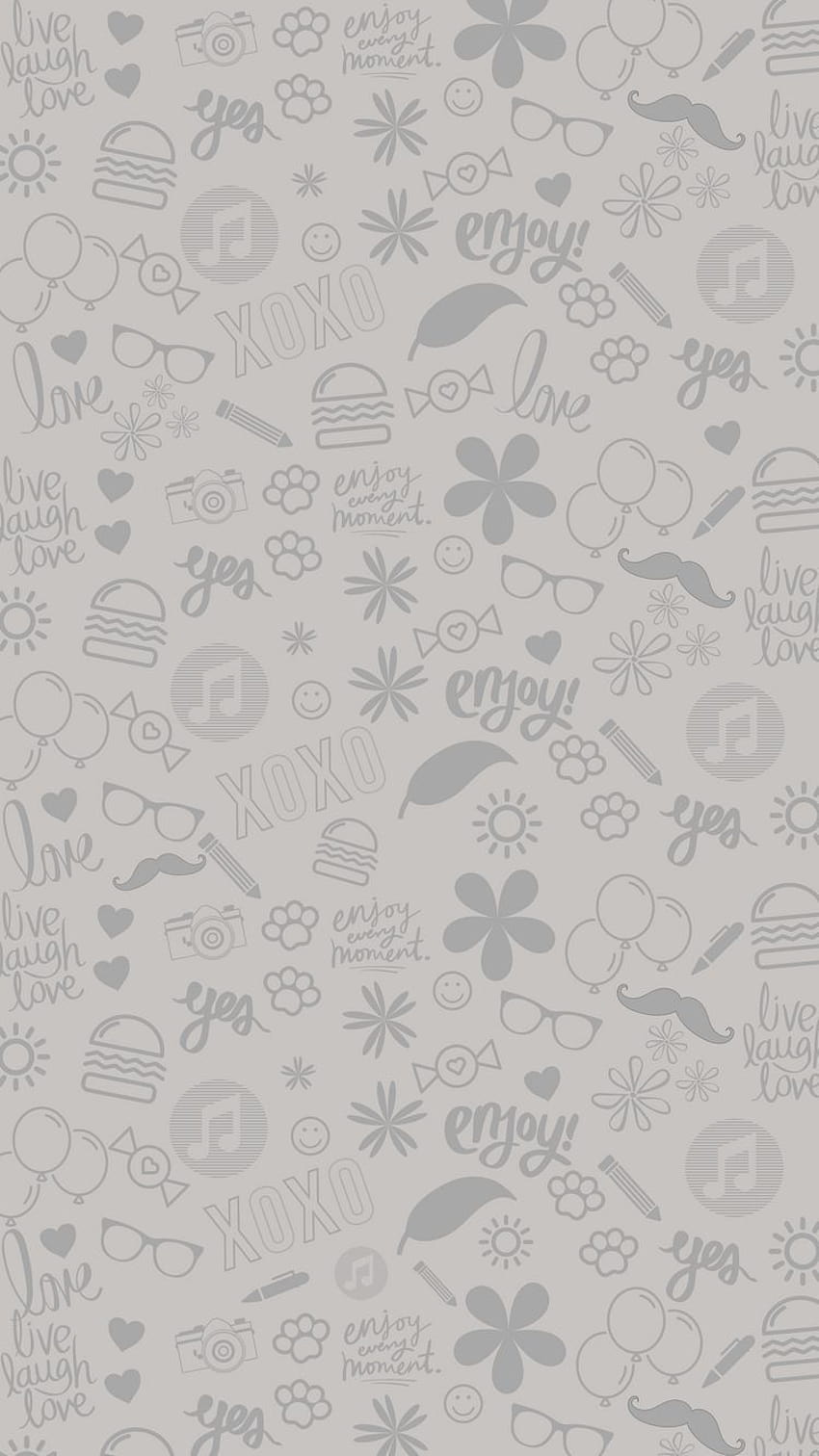 Chat Warm Grey Iphone, estetyczny pastelowy szary Tapeta na telefon HD
