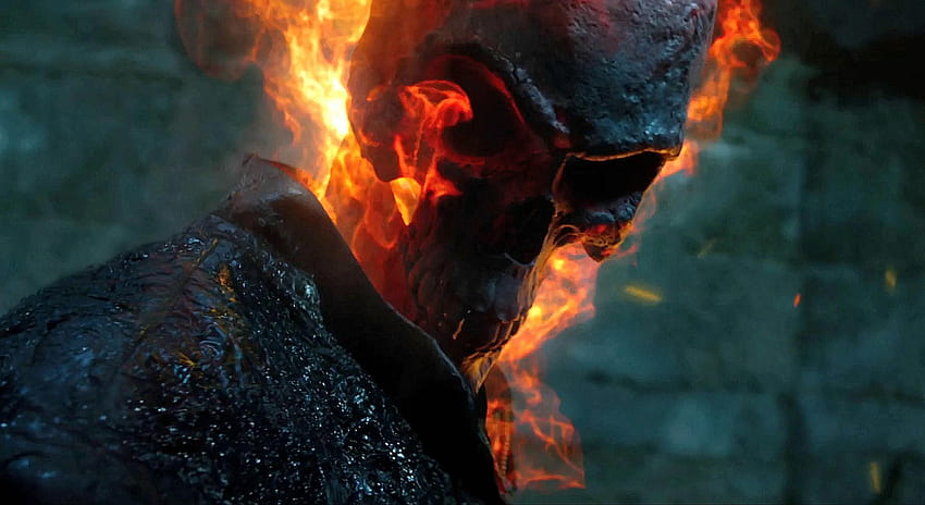 Ghost Rider Live Action, ghost head HD wallpaper