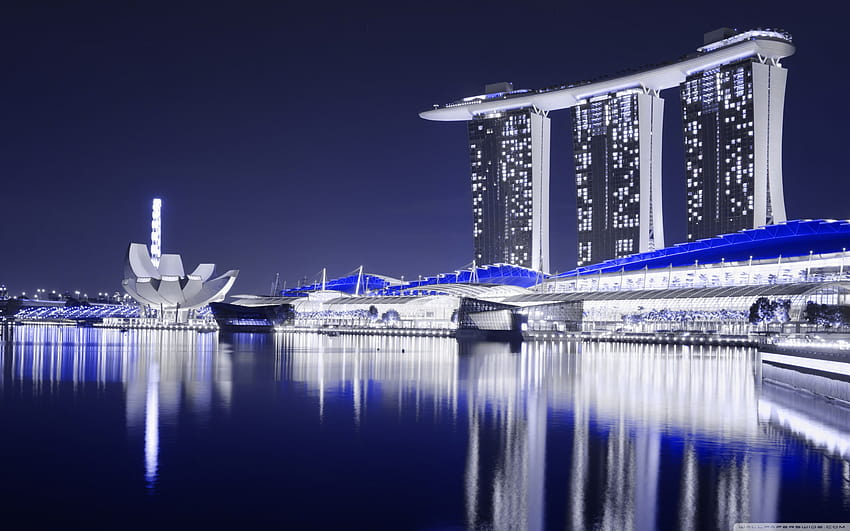 Marina Bay Sands, Singapore ❤ for, marina bay sands night HD wallpaper