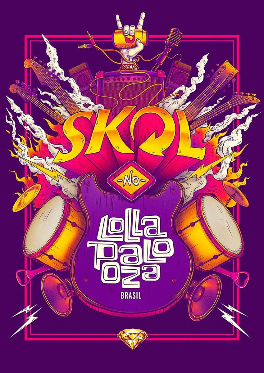 SKOL – Lollapaloza / Bigodon key visual on Inspirationde HD phone wallpaper
