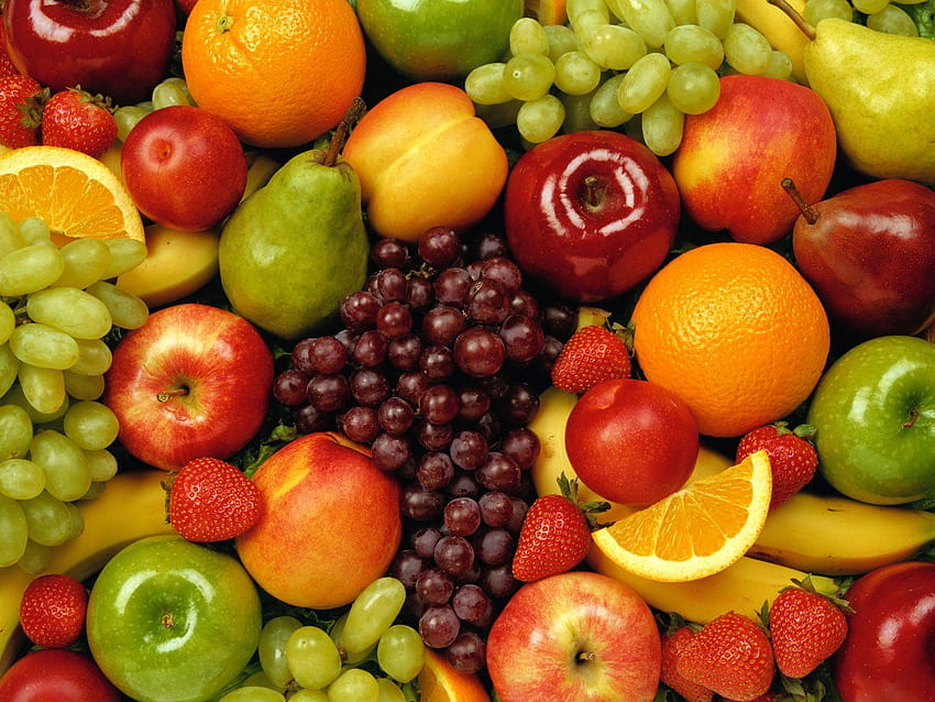 Diversi tipi di frutta Sfondo HD