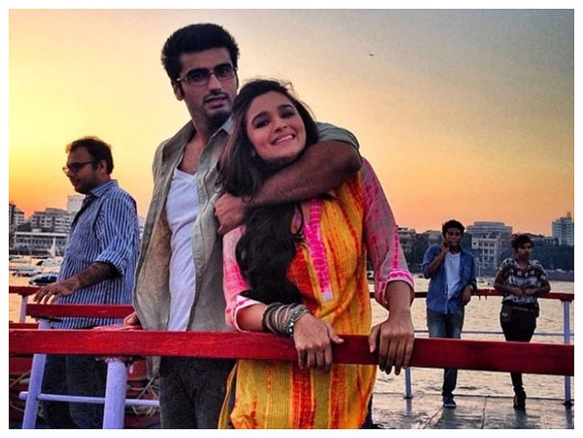 THIS throwback of Alia Bhatt and Arjun Kapoor from the sets of '2 States' will make you nostalgic, arjun kapoor and alia bhatt HD wallpaper