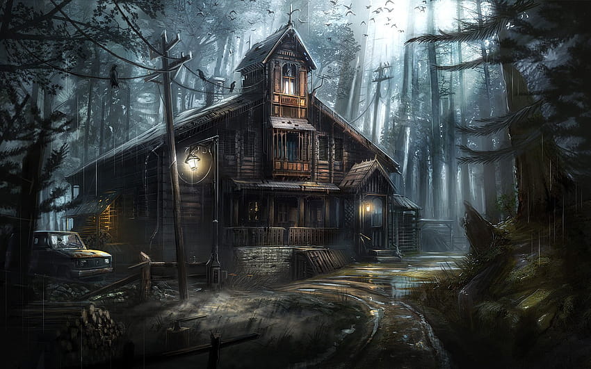 Haunted house, haunted places HD wallpaper