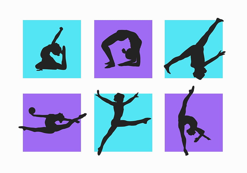 silhouette de gymnastique Fond d'écran HD