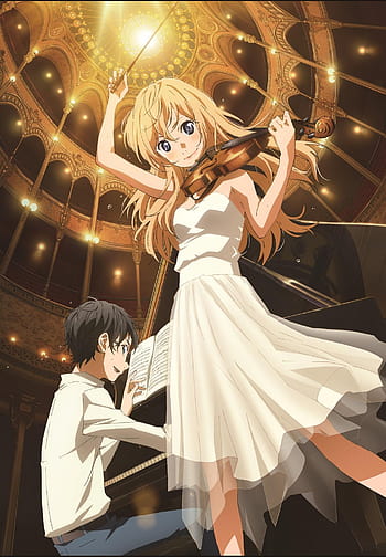 Shigatsu Wa Kimi No Uso HD Wallpaper KAORI + ARIMA by ღ Morbid Nightcore ღ  - Free download on ToneDen