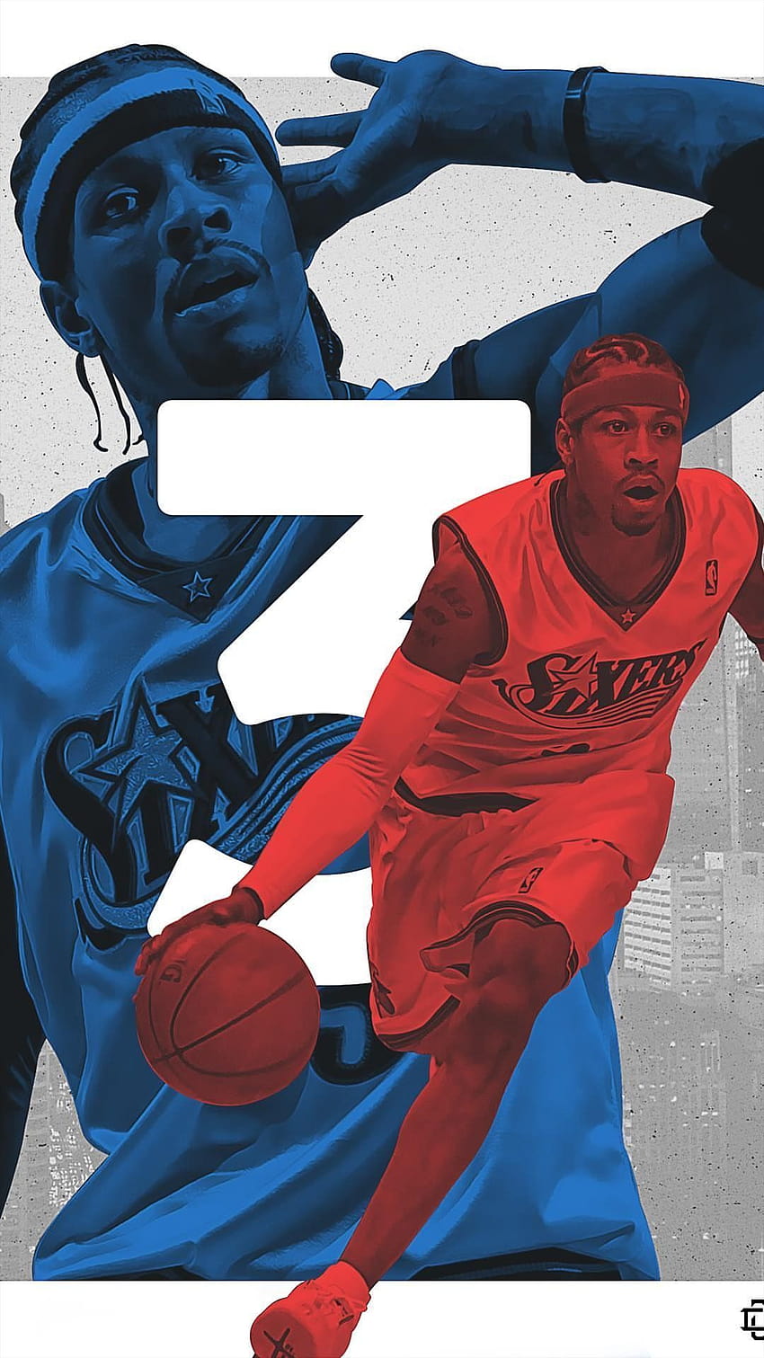 Allen Iverson Phone Wallpaper - Mobile Abyss