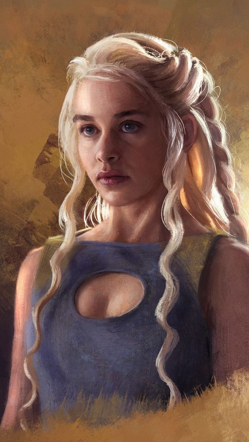 Daenerys Targaryen, Emilia Clarke, Game of Thrones, Fan Art, 720x1280, Emilia Clarke wurde mobil HD-Handy-Hintergrundbild