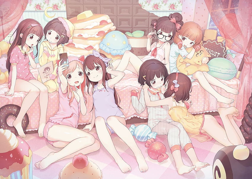 w/, anime loli art HD wallpaper