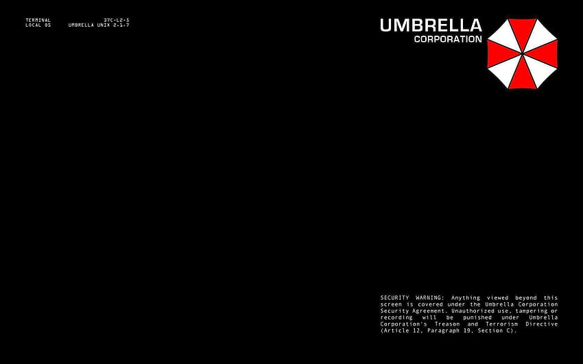 Umbrella Corporation Live 18 ล็อกอิน Umbrella Corporation วอลล์เปเปอร์ HD