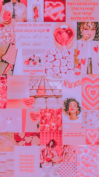 Aesthetic Valentines Day posted by Ethan Thompson, aesthetic collage valentines day HD phone wallpaper