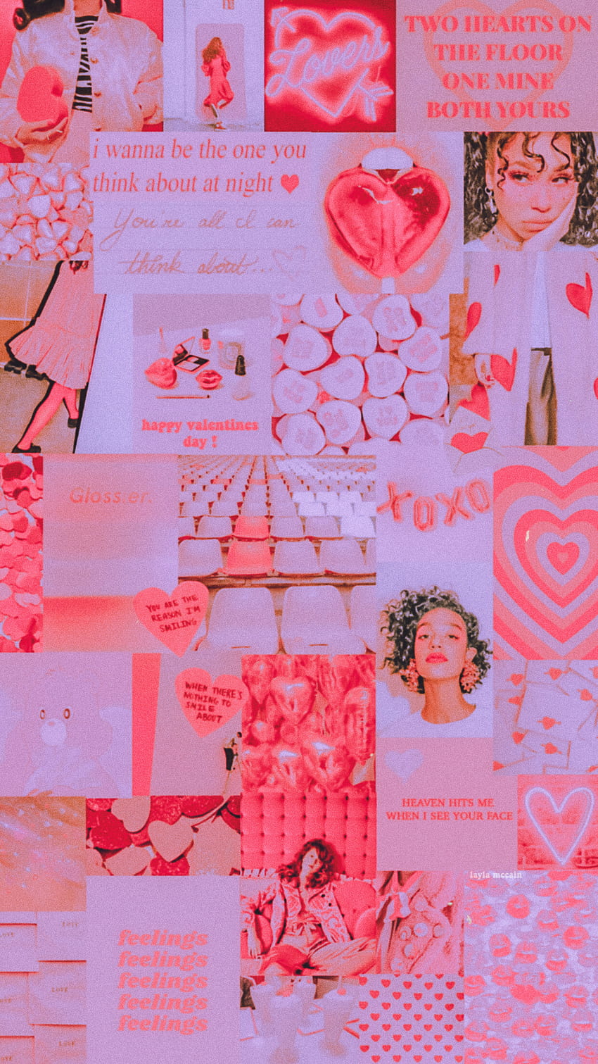 Aesthetic Valentines Day posted by Ethan Thompson, aesthetic collage ...