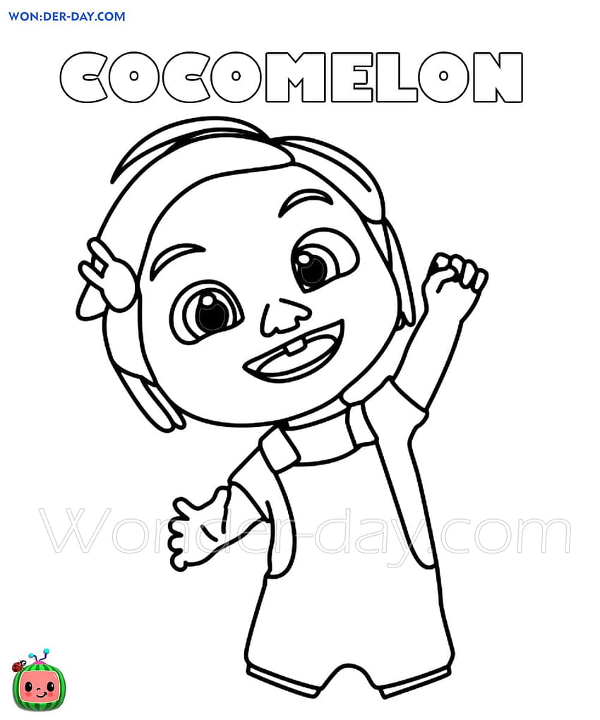 Страници за оцветяване Cocomelon HD тапет за телефон