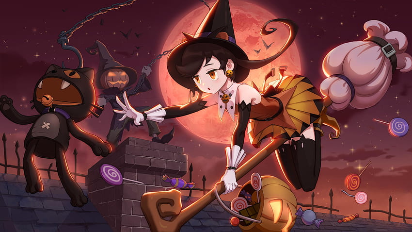 5055191 Witch, Halloween, Night, Trick Or Treat, Pumpkinhead, halloween pumpkin heads HD wallpaper