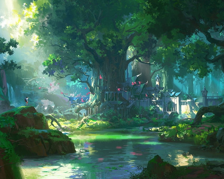 Get Anime Landscape – Crop HD wallpaper