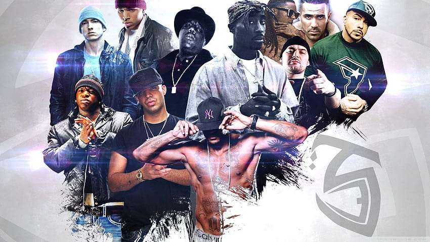 rap, 2pac, Eminem, Lil Wayne, Notorious B.I.G., rapper, Chris Brown, eminem dan lil wayne Wallpaper HD