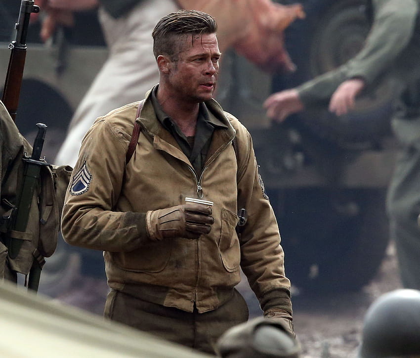 Filme do exército de Brad Pitt, fúria 2014 papel de parede HD