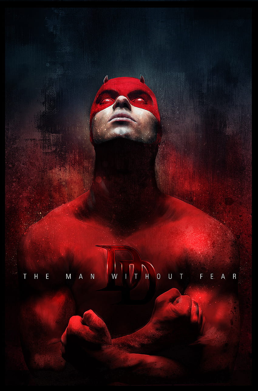 Daredevil Red Rich Davies Poster Posse, daredevil season 3 HD phone wallpaper