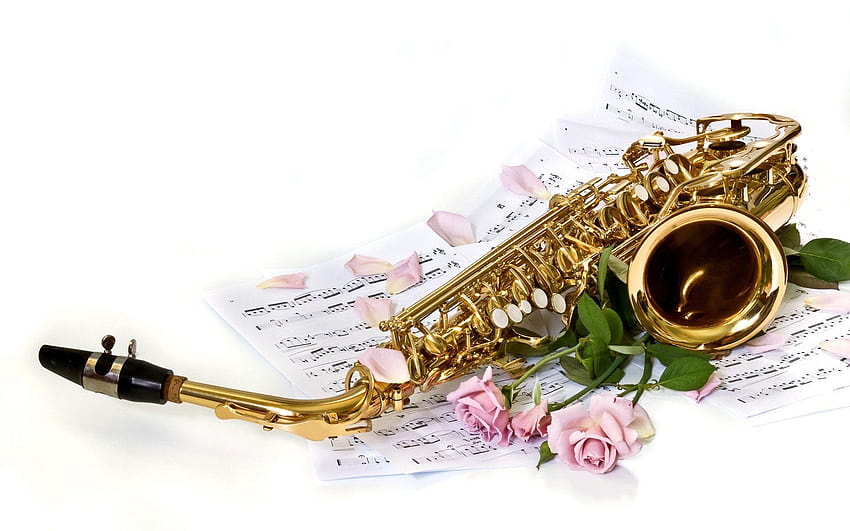 Music Saxophone Beautiful HD wallpaper