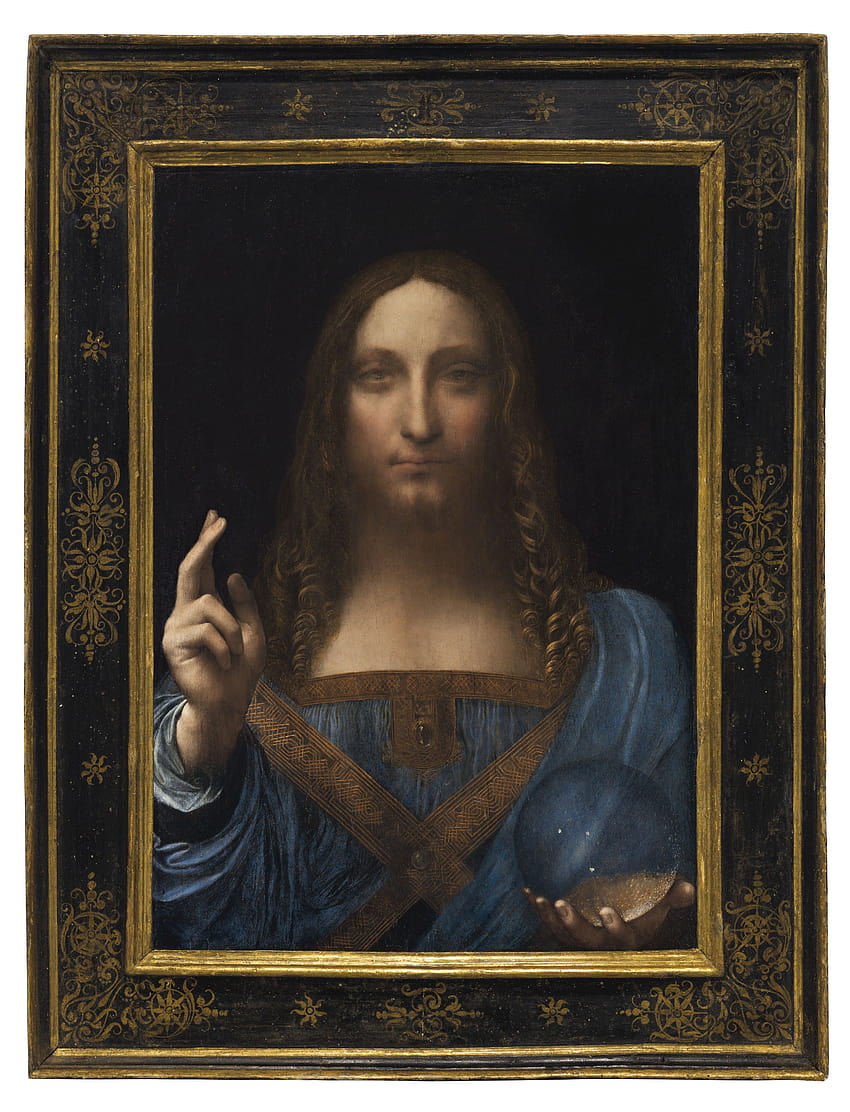 レアなレオナルド・ダ・ヴィンチの絵画が記録的な 4 億 5000 万ドルで落札、サルヴァトール・ムンディ HD電話の壁紙