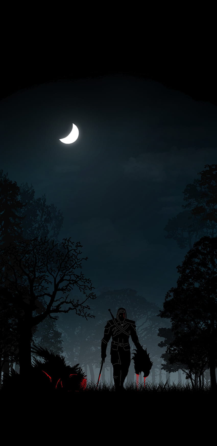 The Witcher 3 / Geralt of Rivia [1440x2960], witcher 3 amoled HD phone wallpaper