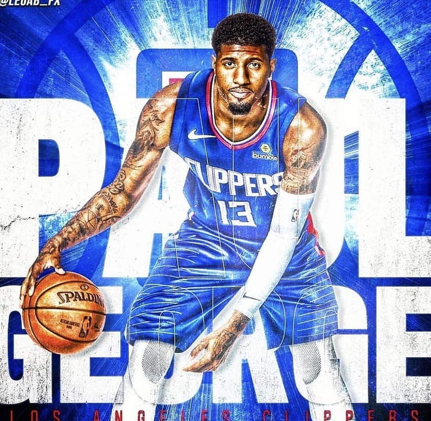 LA Clippers, Paul George Clippers HD тапет