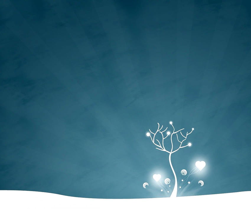 Simplicity Simple Tree Snow Winter Love Line Rays, winter simple HD wallpaper