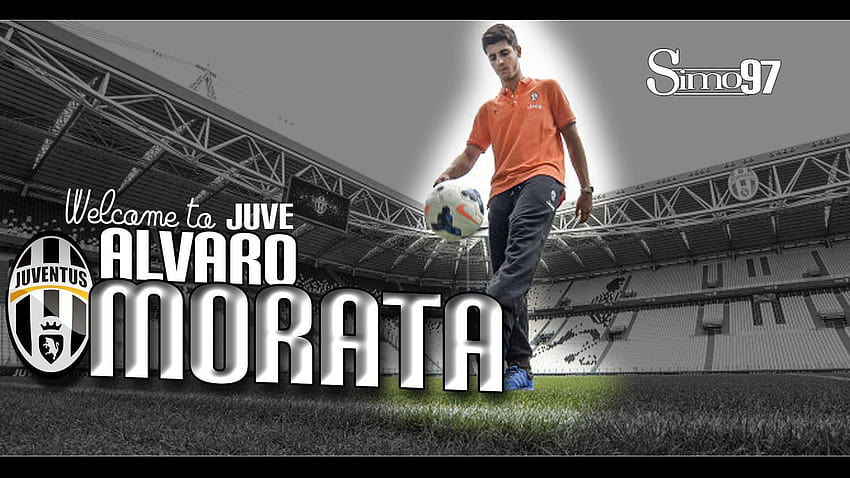Alvaro Morata, welcome to Juventus! HD wallpaper