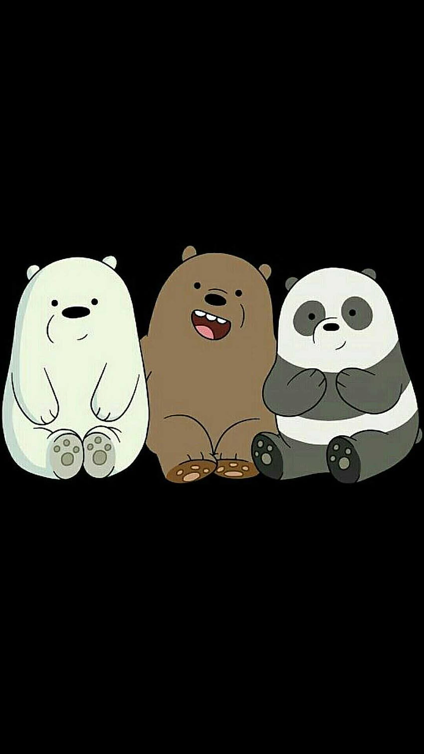 We Bare Bears, 3 bears HD phone wallpaper