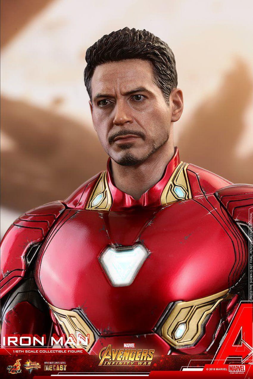 Iron Man Mark 50 Diecast от Infinity War идва от Hot Toys HD тапет за телефон
