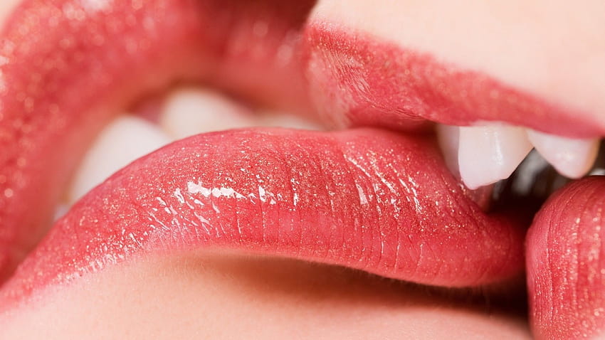 6 Lipstick, lips kiss close up HD wallpaper