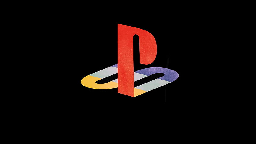 PlayStation, PSP, Sony, Simple, Minimalism, Logo, Black background, Black / and Mobile Backgrounds, playstation minimalist full HD wallpaper