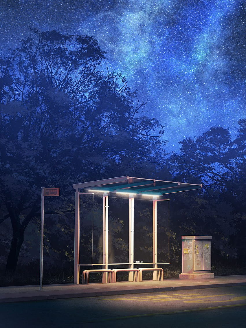 bushaltestelle von mclelun HD-Handy-Hintergrundbild