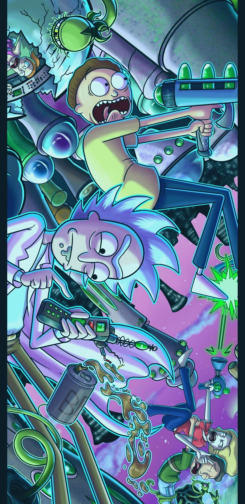 Rick And Morty Poster Phone Album On Imgur sepanjang The Brilliant Ri..., lsd phone wallpaper ponsel HD