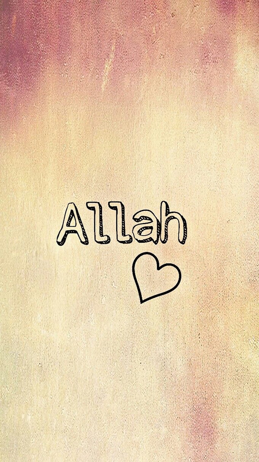 Islam Kocham Allaha, muzułmańska miłość Tapeta na telefon HD