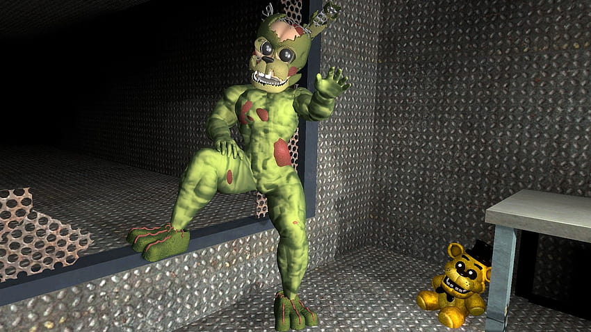 Muscle Springtrap/william Afton, spring trap HD wallpaper