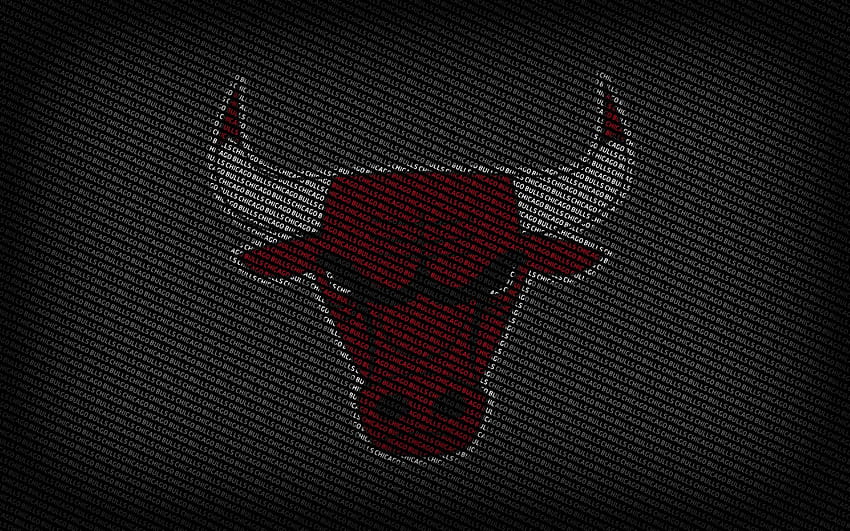 Chicago Bulls Czarno-złote logo Nba Panoramiczne byki Tapeta HD
