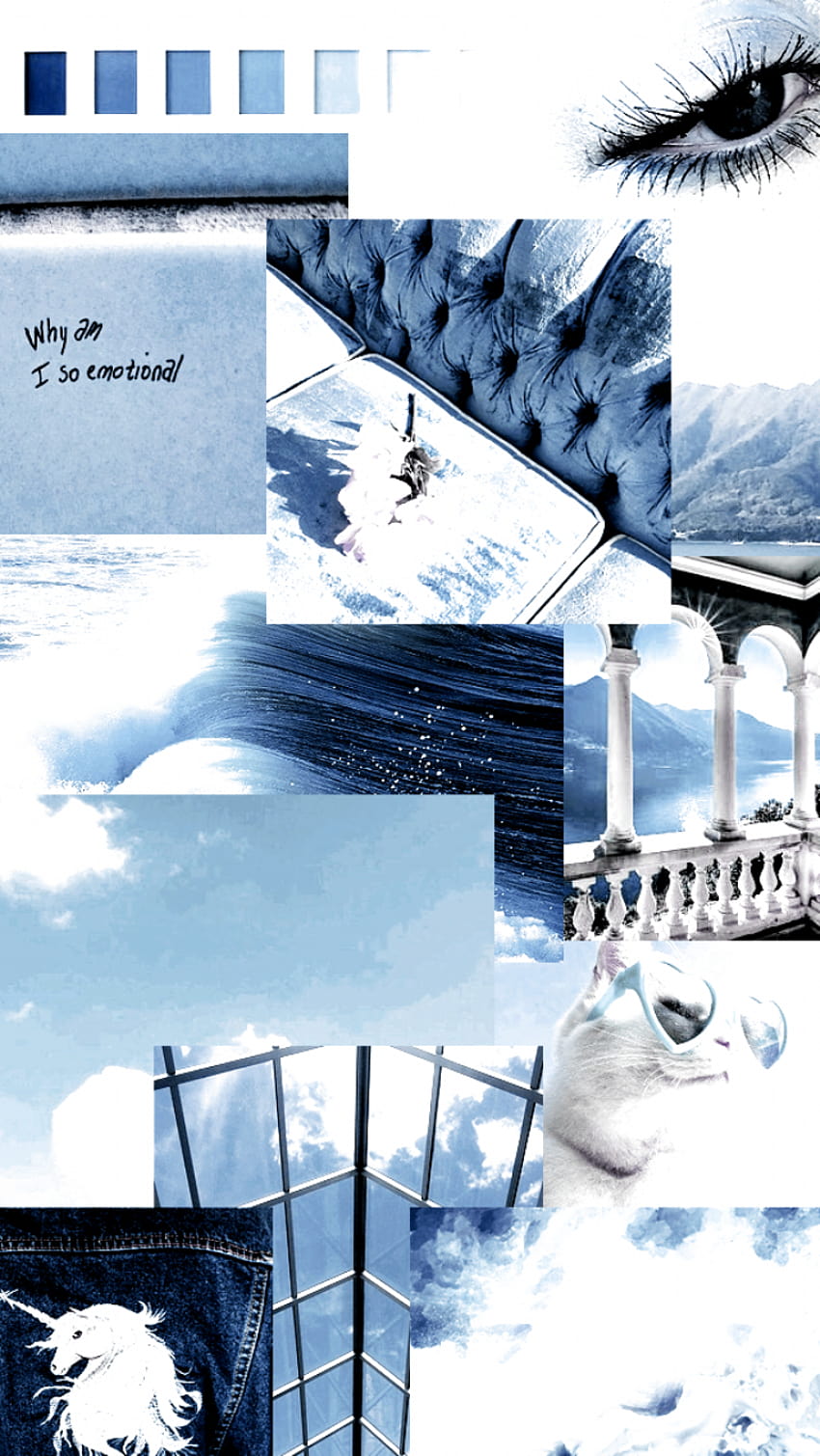 Be kind â™¡ aesthetic, blue winter collage HD phone wallpaper | Pxfuel