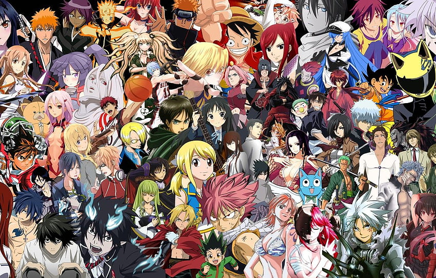 Bleach Death Note Naruto One Piece Ao no, anime one piece and naruto HD wallpaper