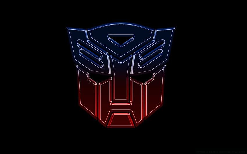 Transformers Autobots Logo Widescreen, transformadores logotipo minimalista papel de parede HD