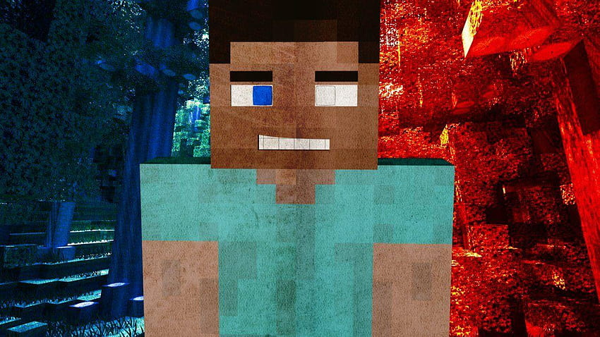 Steve jest Herobrinem! Minecraft autorstwa AlpinesGraphics, minecraft herobrine Tapeta HD