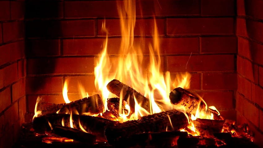 暖炉、クリスマスの煙突 高画質の壁紙