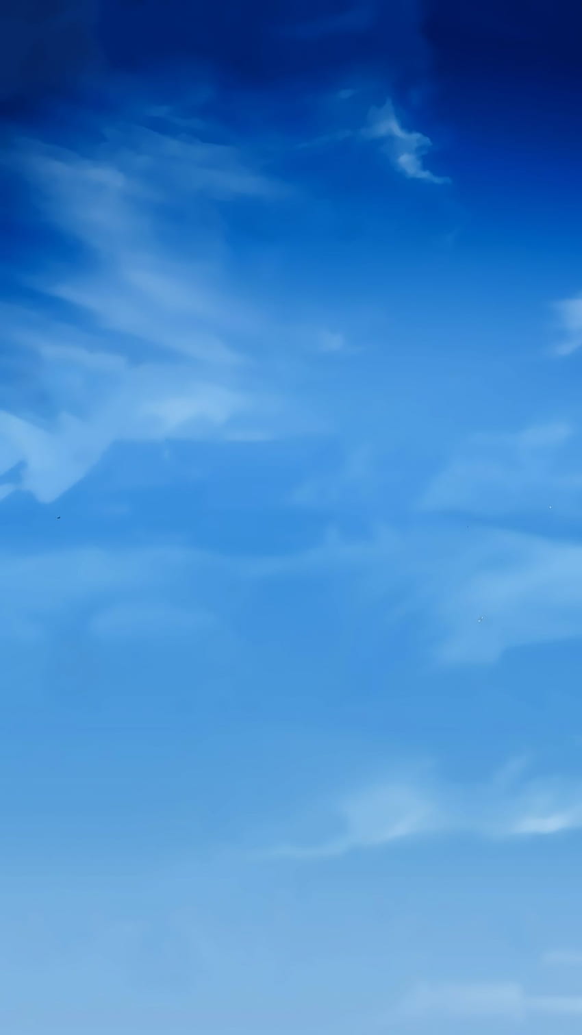 Blue Sky Smudge Clouds Android, небесни облаци сини HD тапет за телефон