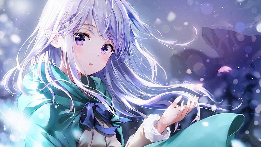 Emilia Re:Zero Anime Girl 4K Wallpaper #4.2746