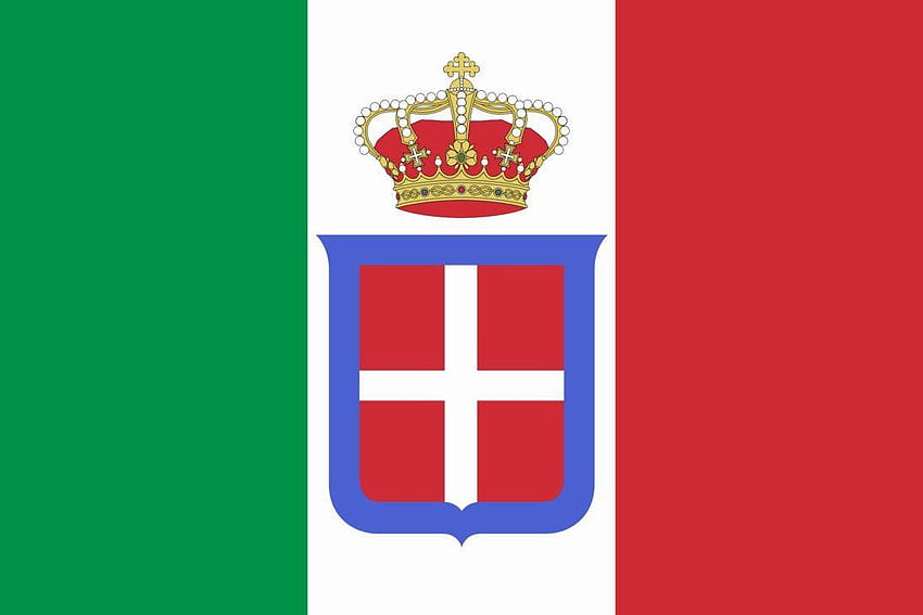 Flaga Królestwa Włoch autorstwa LlwynogFox, bendera italia Tapeta HD