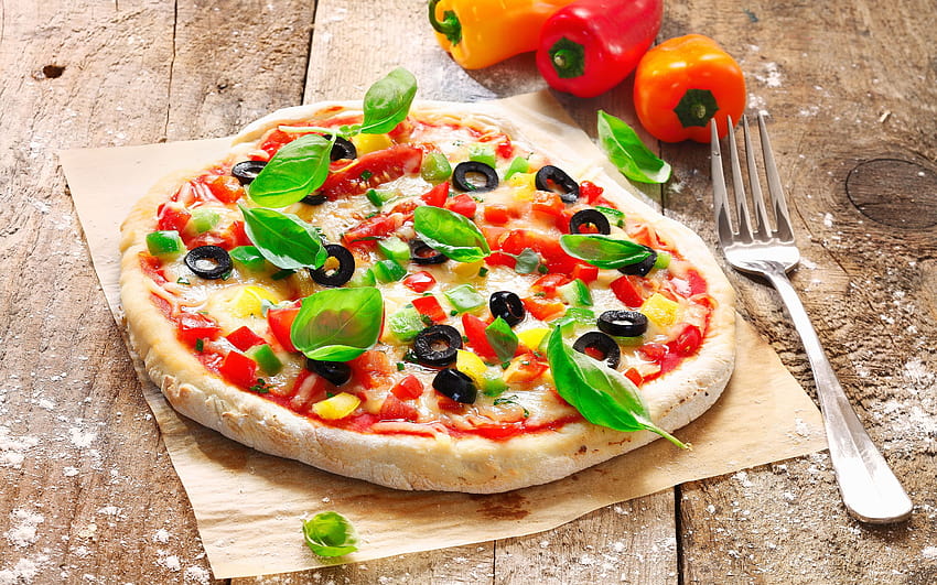 Delicious italian pizza, plain pizza HD wallpaper