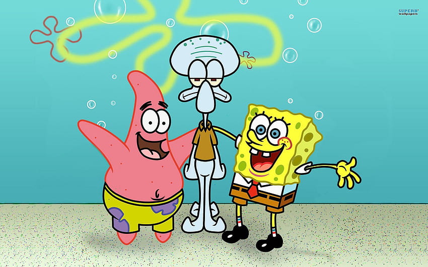 SpongeBob, Patrick And Squidward, squidward sad HD wallpaper